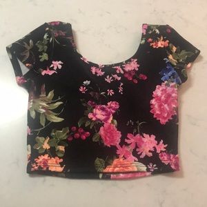 Floral crop top